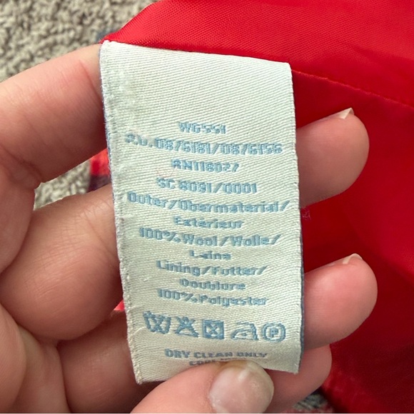 Boden Red Plaid Tweed Wool Mini Skirt - Picture 3 of 4